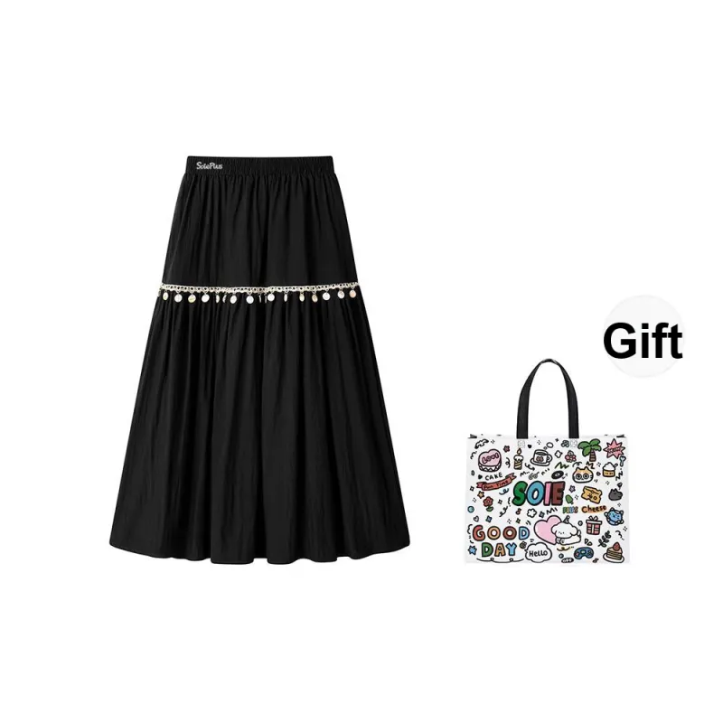 SOIE Casual Long Skirts Women's-10