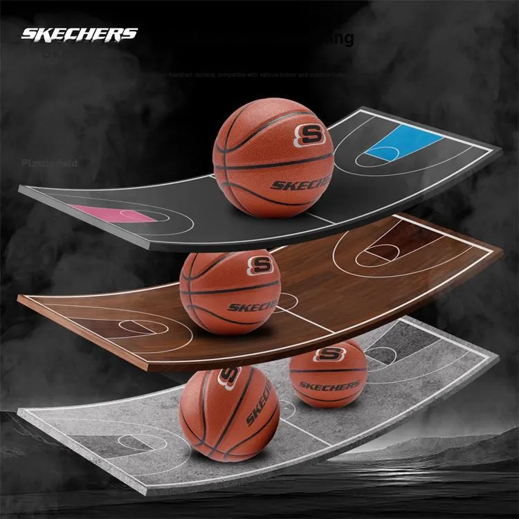 Skechers PU Basketball Milk Brown Size 7 Ball Training Unisex-4