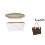 Beige-Open Top Style-Neverfull Medium Size