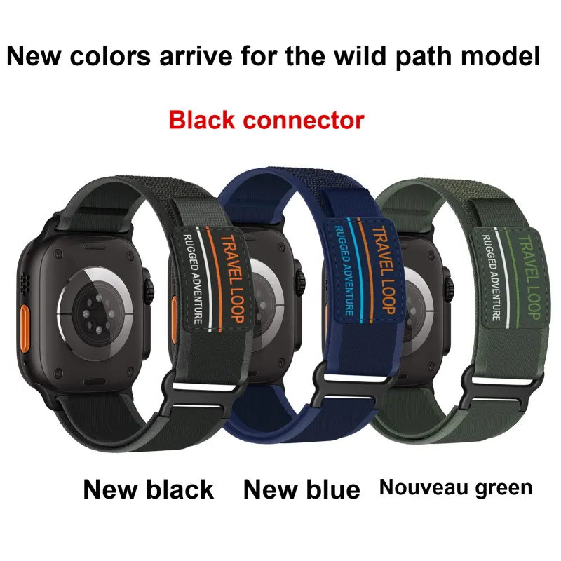 CHRROTA Watch Band Apple Compatibility Nylon Material-1
