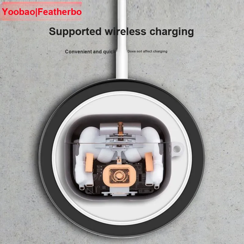 Yoobao Compatibility AirPods4 TPU Mechanical Design  Apple Fully Enclosed Impact Resistant Headphone Cases-4