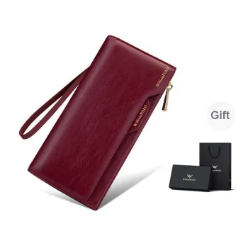 WilliamPOLO Cow Leather Cell Phone Pouch Wallet Regular Women's White/Red/Black/Gray