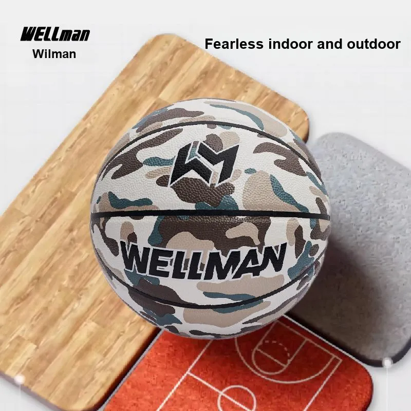 WELLman PU Basketball Camouflage Size 7 Training-4