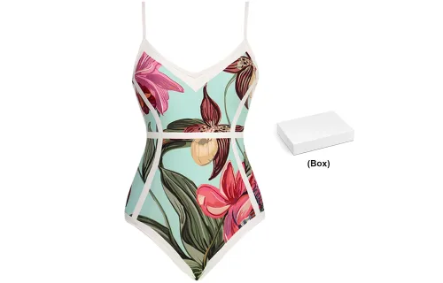 Visual Mood One-Piece Swimsuits Women's Light Green