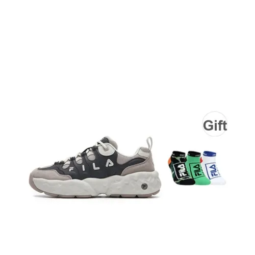 FILA MUFFIN Амортизация Устойчивый к истиранию Легкий Низкий Топ Повседневная обувь Мужская Серый Коричневый