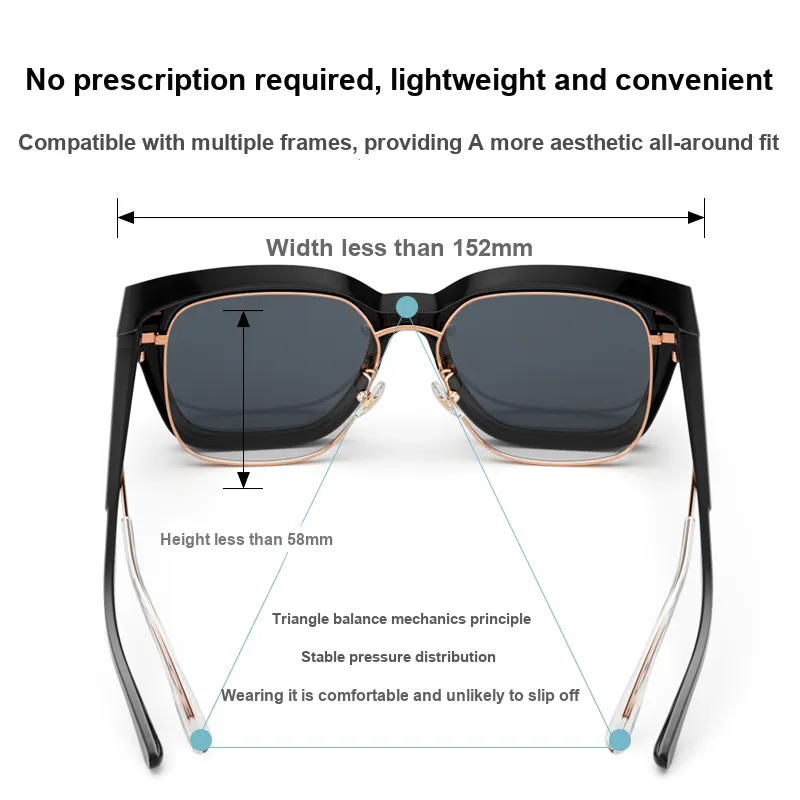 PARZIN Sunglasses Unisex Obsidian Black-3
