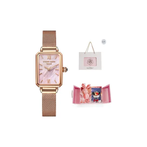 UYICOO Milan Collection Гипсофила Наручные часы Кварцевый механизм Стальной ремешок Синий циферблат Женские часы Упаковка