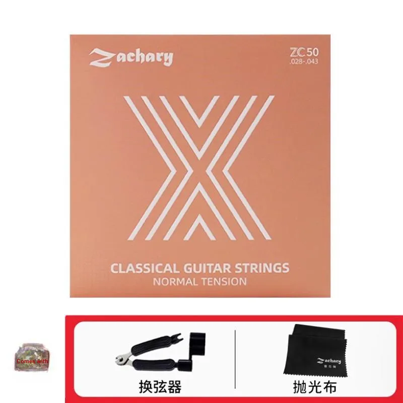 ZACHARY ZC-50 Anti-Rust Coating Classical Guitar Strings Musical Instrument Accessories-0