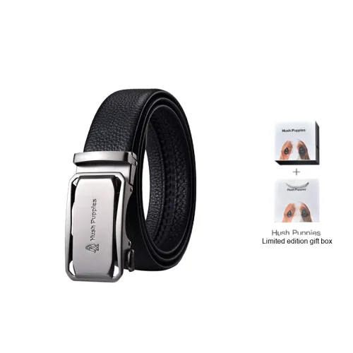 Hush Puppies Leather Belts Men Black