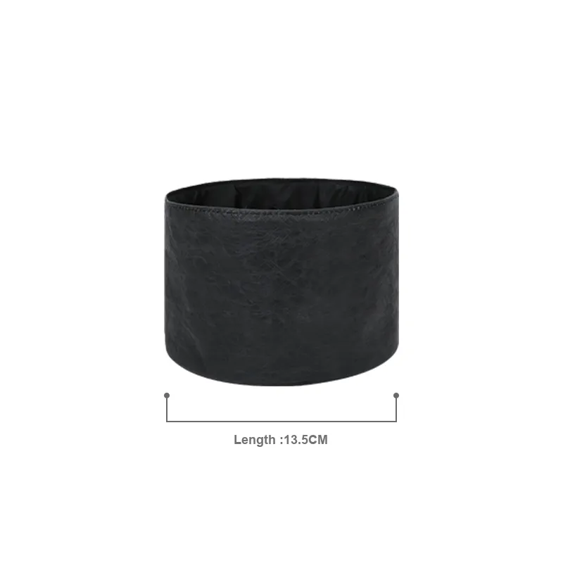 Tide DuPont Paper Liner Satin Lining Interior Pocket Storage Super Light Bag Women's Black-2