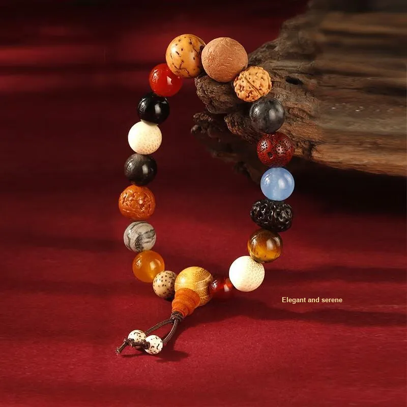 QIONGRUIGE QR King Kong Bodhi Seeds Bracelets Unisex-3