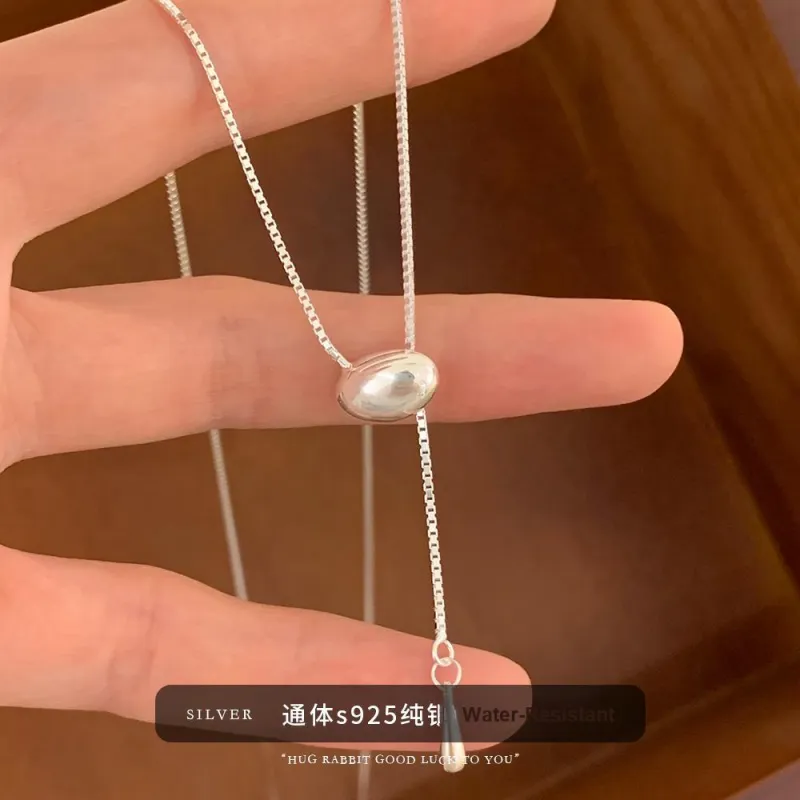 PUENTE 925 Sterling Silver Collarbone Chain Women's-3