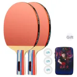 [Professional H Grade]Short Handle Penhold Grip*2+Original Thickened Racket Bag+3 Pcs Competition Exclusive Shuttlecocks