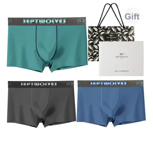SEPTWOLVES Нижнее белье Подарочная коробка Лето Мужской 3 упаковки Gift Box Set + Сумка для покупок