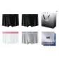 Box+Shopping Bag 4 Pack (Black+Black+White+Gray)