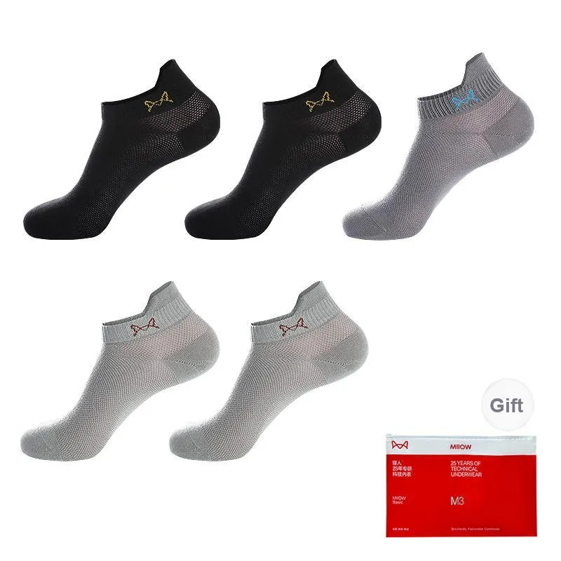 MIIOW Cool One Summer Series Ankle Socks Men's 5 Pack-27