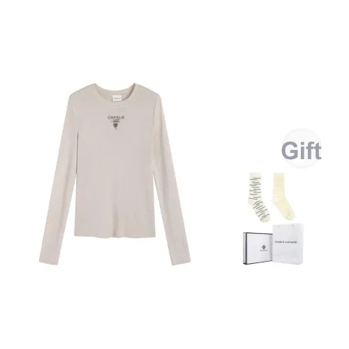 Charlie Luciano T-Shirt Женская Экрю