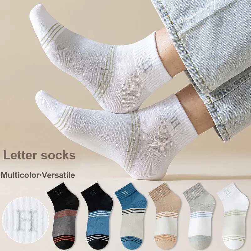 Master Mid Calf Socks Men's Shopping Bag 5 Pack-11