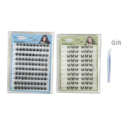 Gege Bear Trilogy+Кошка LIKE Эльф Клей Бесплатно Накладные ресницы Комбинация Один Cluster
