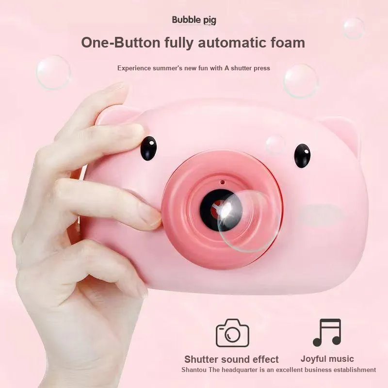 Abay Electric Music Bubble Blowers Bubbles Pig Toys-3