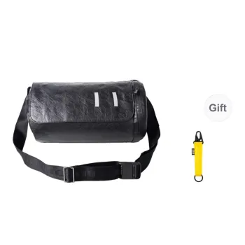 One Person's Planet PVC Shoulder Bag Medium Size Unisex Black