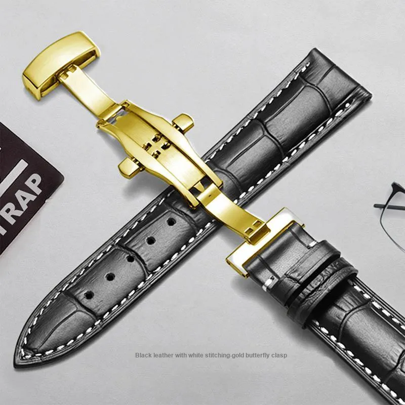 ZHISHENG Armani Omega, Rossini, Tissot, Mido, Casio DW Compatibility Watch Band 12 24mm Genuine Leather Material-22