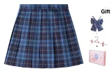 Whale Fall Plaid Skirt