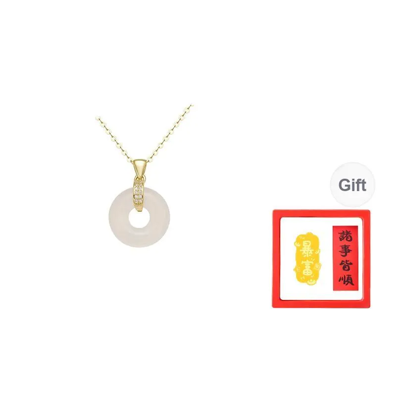 Chongqing Gold Store Chalcedony Necklaces Women's-0