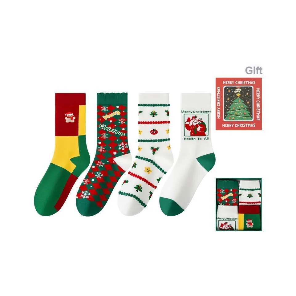 MIIOW Trend Party Series Socks Gift Box Unisex 4 Pack