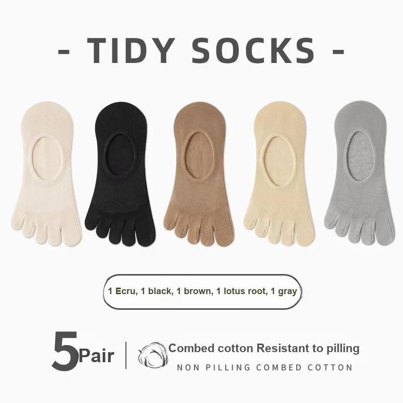 ROBINHOOD No Show Socks Women's 5 Pack-5