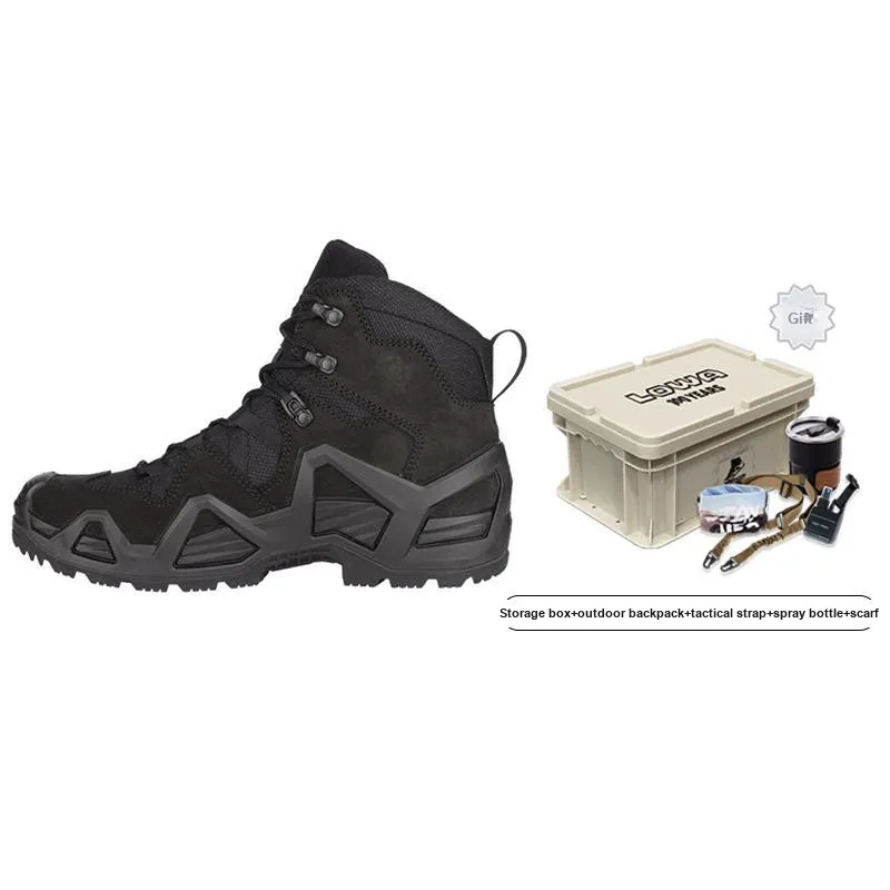 Lowa Zephyr MK2 Breathable, Waterproof, Abrasion Resistant Cushioning Crew Outdoor Boots Men's Black