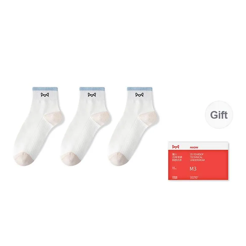 MIIOW Trend Party Series Mid Calf Socks Women's Box Of 3 Pairs-5
