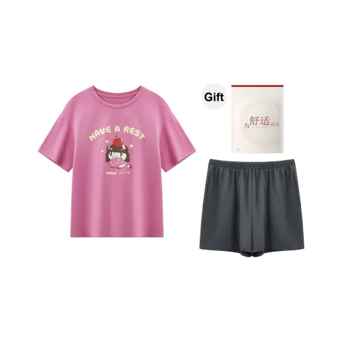 Red Beans At Home Пижама Набор Женские Sparkling Pink