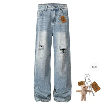 HOKLV Jeans Unisex