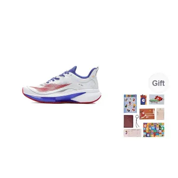 Le Coq Sportif Slip-Resistant Breathable Lightweight Training Shoes Men's White Blue Red