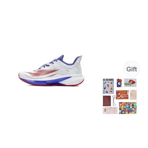 Le Coq Sportif Slip-Resistant Breathable Lightweight Training Shoes Men's White Blue Red