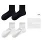 [4 Pack/7A Antibacterial]2 Pack Black+2 Pack White
