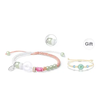 EAST BEAUTY Bracelets Pale Greenish White Jade Women's