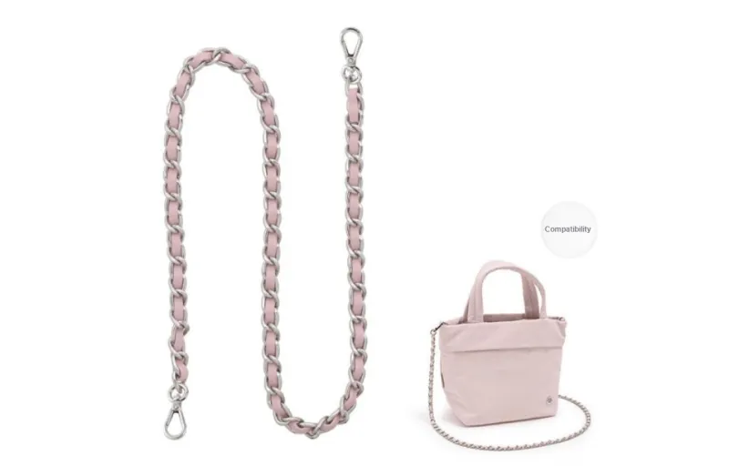Lan Bao Fan Microfiber Synthetic Leather Bag Strap Women's Pink-48