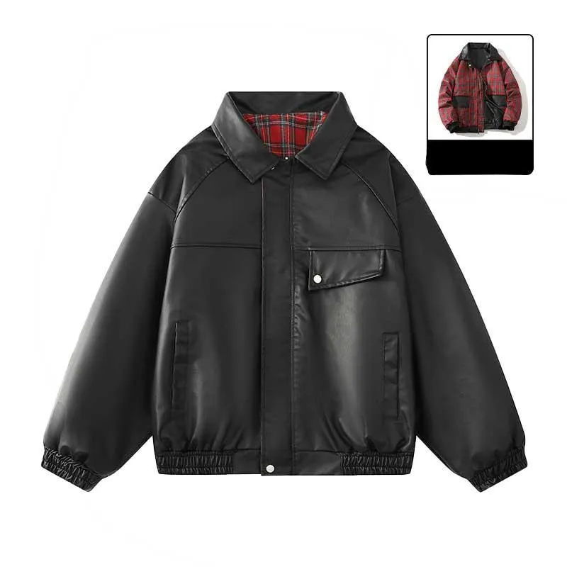 EOOVEN Leather Jackets Unisex-11