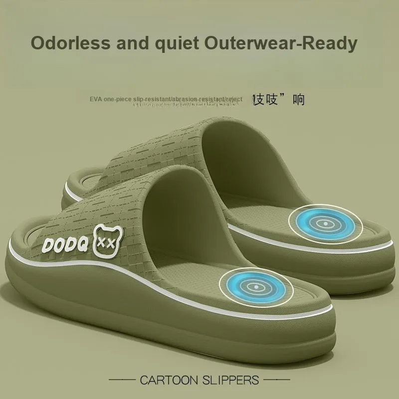 LUNNIFEIYA EVA Indoor All Season All Platform Quiet Squashy And Bouncy Feeling Slip Resistant Home Slippers-1