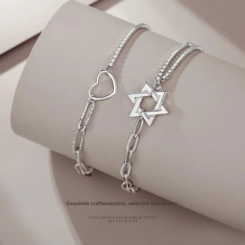 DAWO 925 Sterling Silver Bracelets Unisex-4