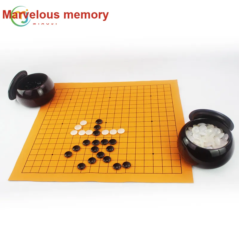 Miao Ji Go Set Agate Go Collection Wooden Jar Agate Go Stone Set Board Games-2