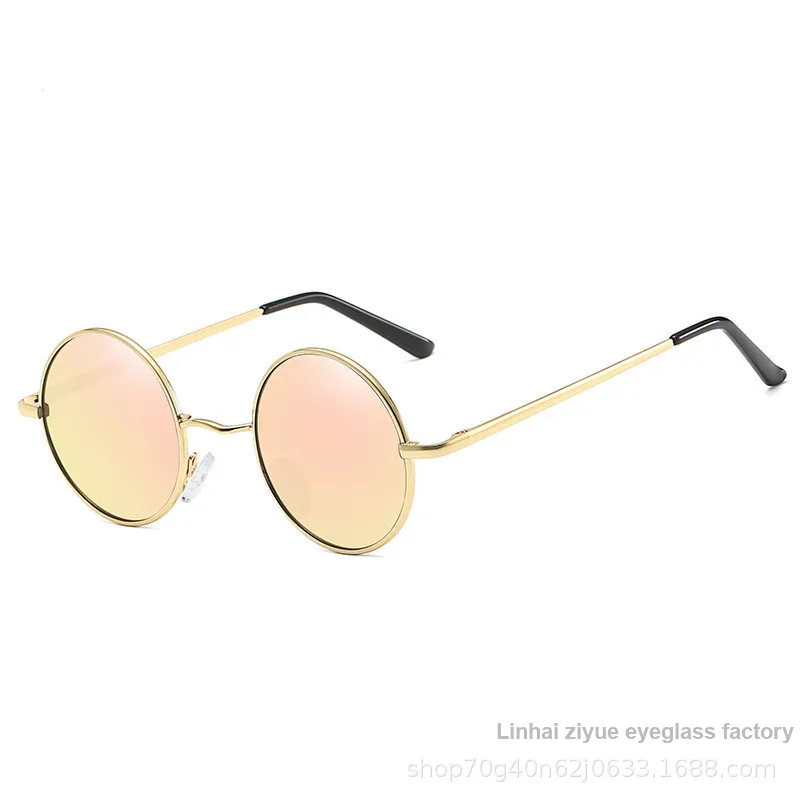 Yamaichi Maru Alloy Round Sunglasses Unisex-4