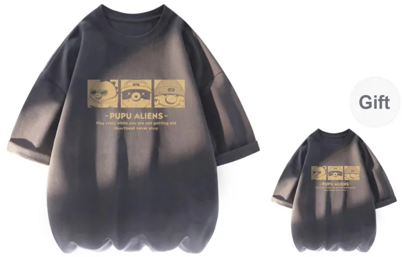 PUPU ALIENS T-Shirt Summer Unisex 2 Pack-18