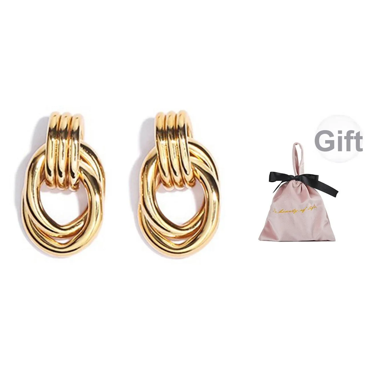 Wakfu Золото с покрытием медь 925 пробы серьги-гвоздики женские