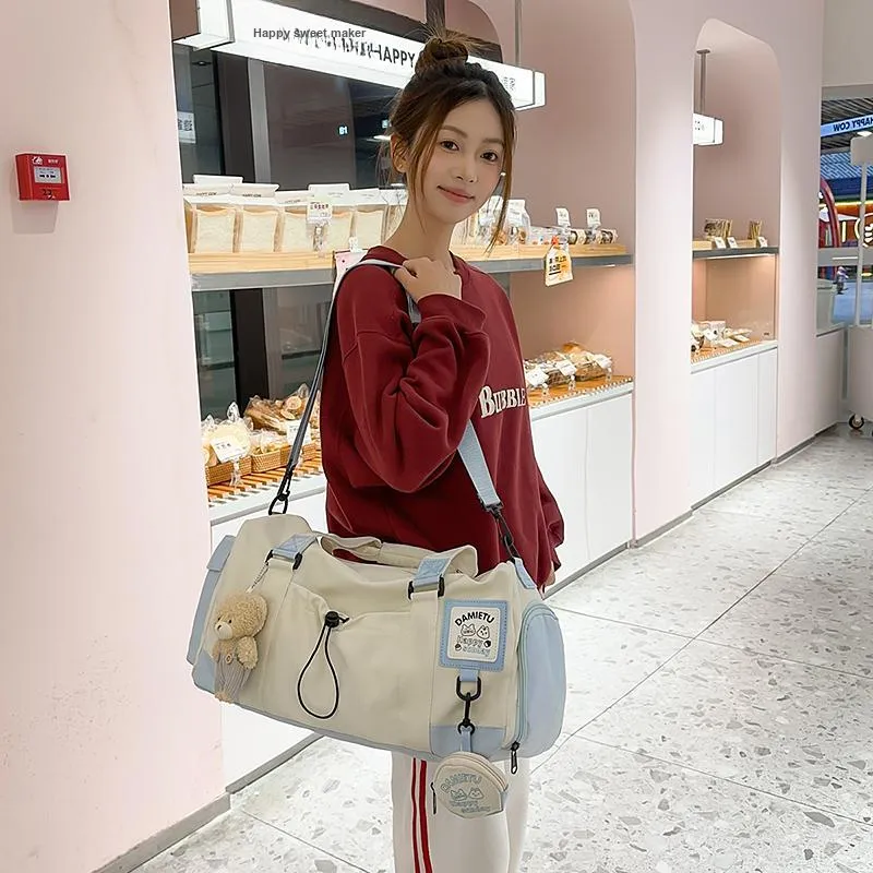 OUZIHUANG Nylon Travel Bag Women's Multicolor-8