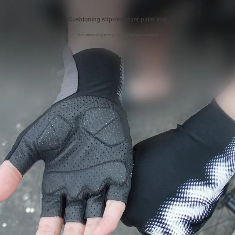 JAVA Riding Equipment Cycling Glove Unisex Polyester Elastane Black-3