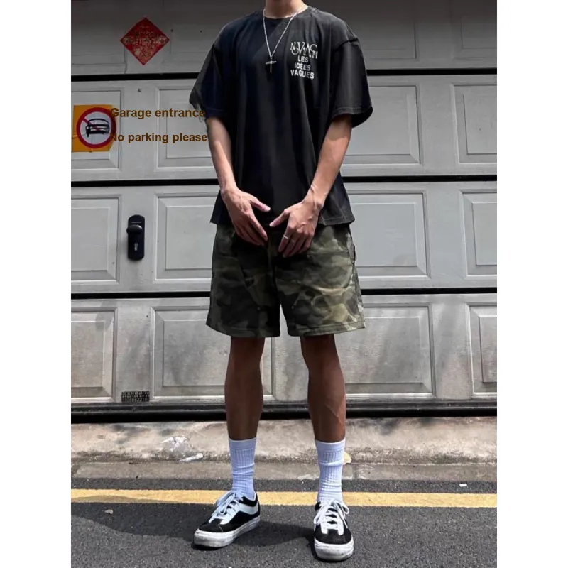 CORNILOT Denim Shorts Unisex Premium Camouflage-4