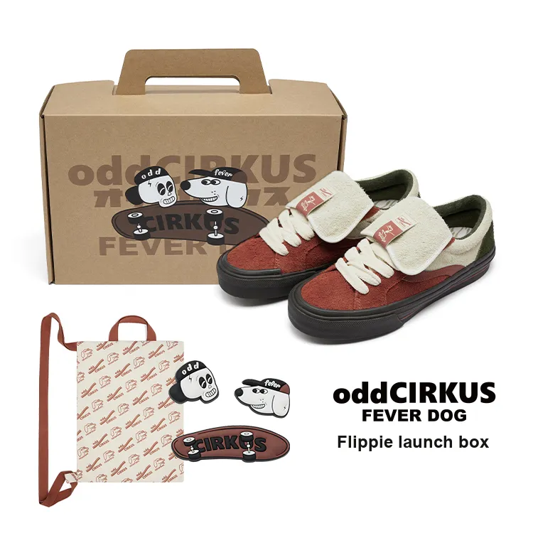 OddCIRKUS Wear-Resistant Slip-Resistant Low-Top Skateboard Shoes Unisex Winter Day Box Limited Edition-6